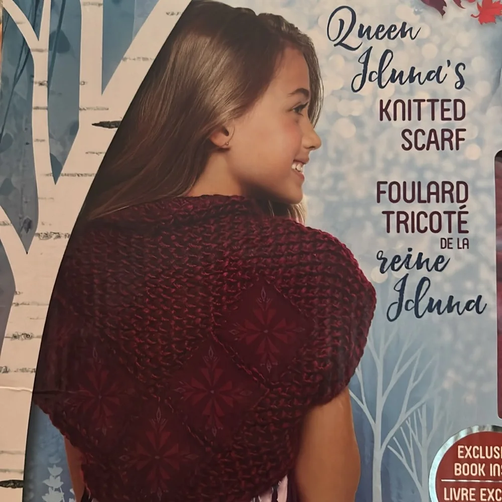 FROZEN II Queen Iduna‘s knitted Scarf Make yourself Kit NEW